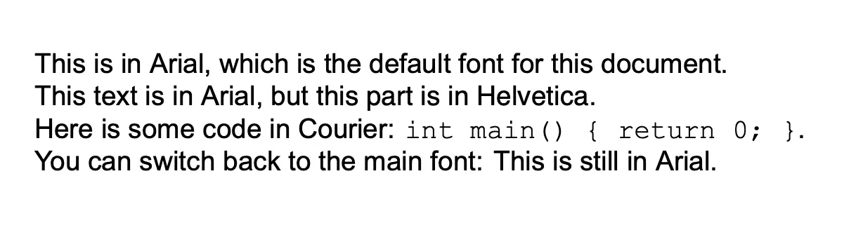 Using Custom Fonts in Latex