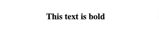 Bold text in latex