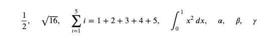 Equation with commands in latex