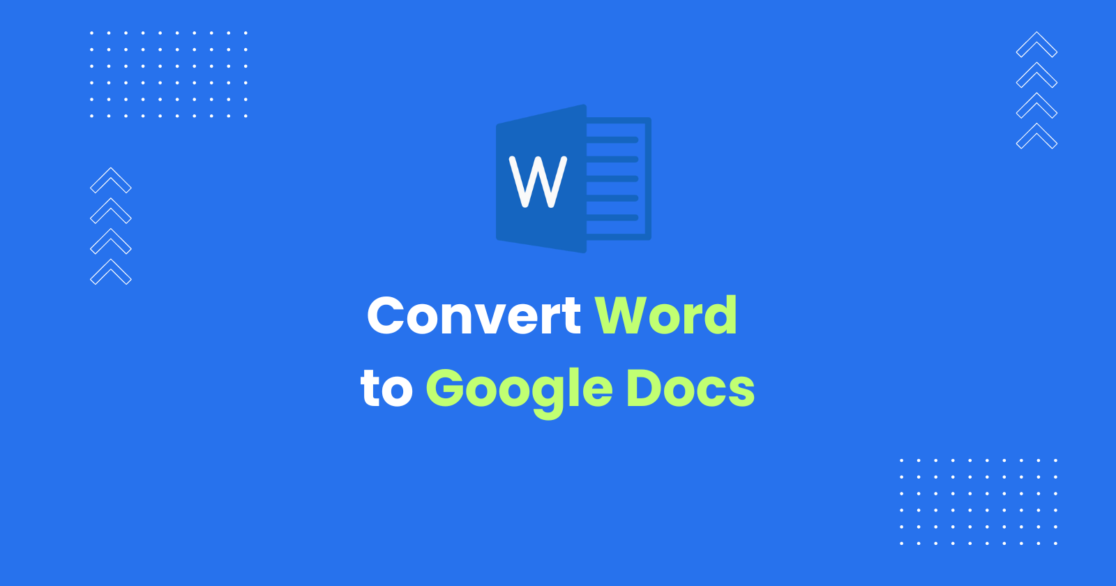 Learn how to convert Microsoft Word documents to Google Docs format using various methods, including uploading via Google Docs interface, manual upload, third-party tools, and automation.