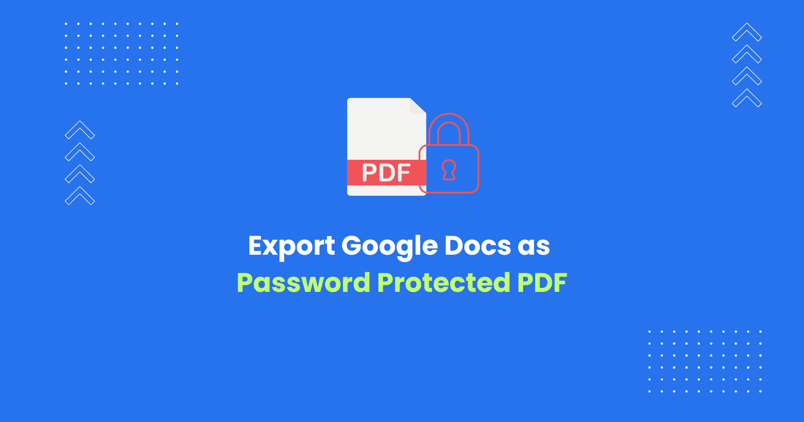 Learn how to export Google Docs as password-protected PDFs using the Docs to PDF Pro add-on or alternative online tools, ensuring sensitive information remains private and secure when sharing digitally.